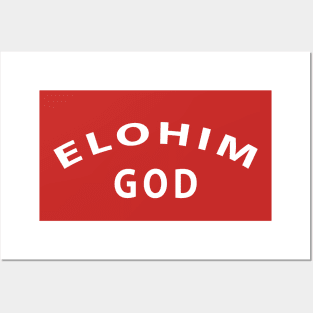 Elohim God Inspirational Christian Posters and Art